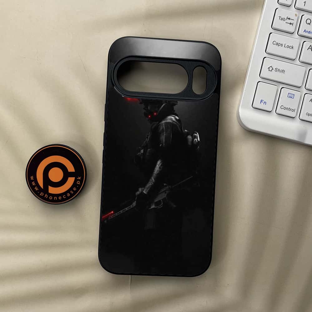 Google Pixel 10  - Black Art Series - Premium Metal Printed soft Bumper Shockof Case