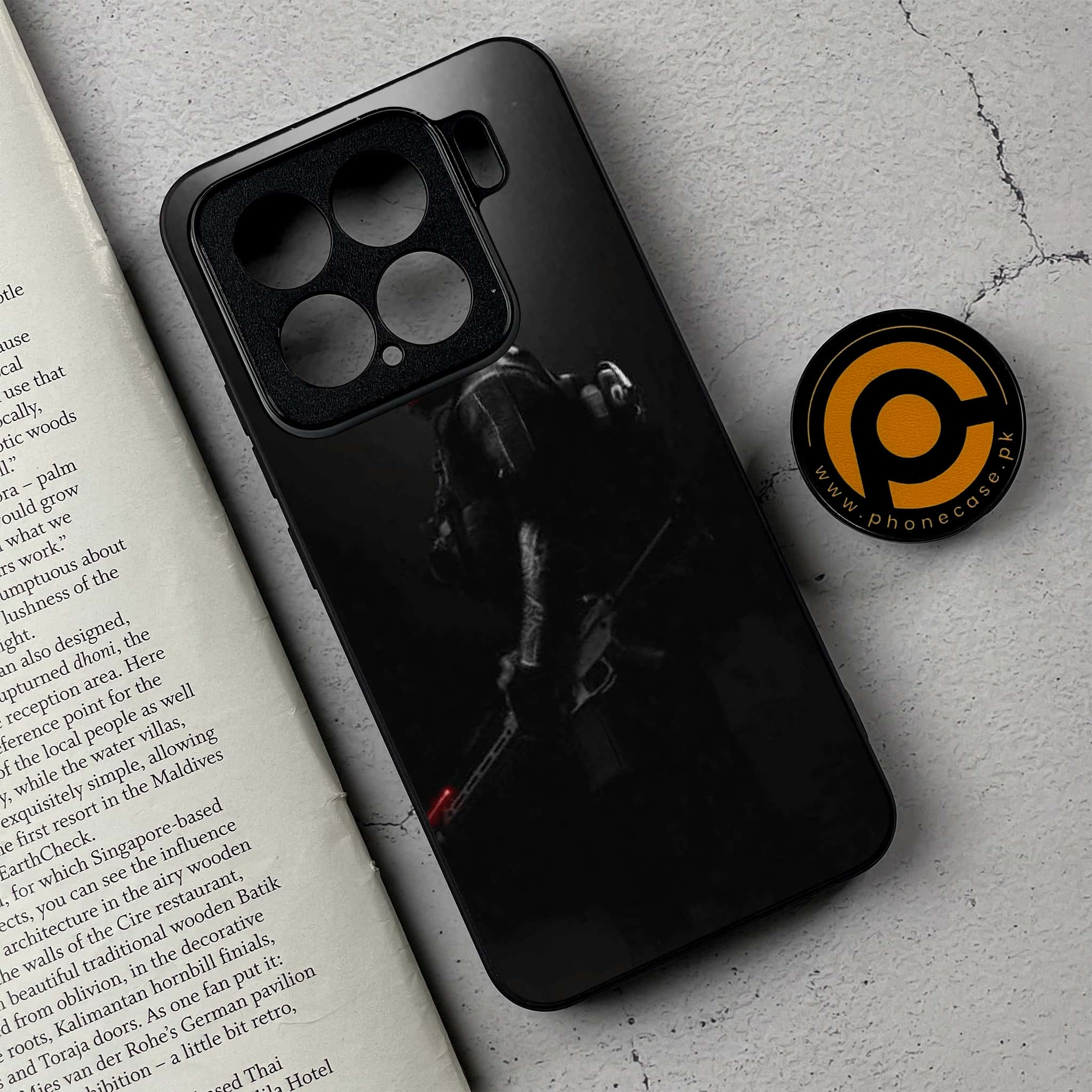 Xiaomi 15 - Black Art Series- Premium Metal Printed soft Bumper shock Proof Case