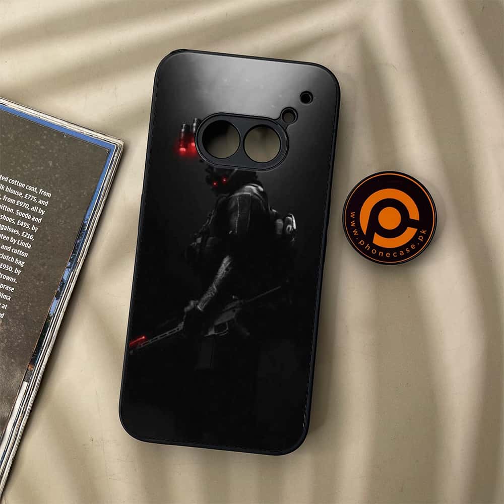 Nothing Phone (2a) - Black Art Series - Premium Metal Printed soft Bumper Shock Proof Case