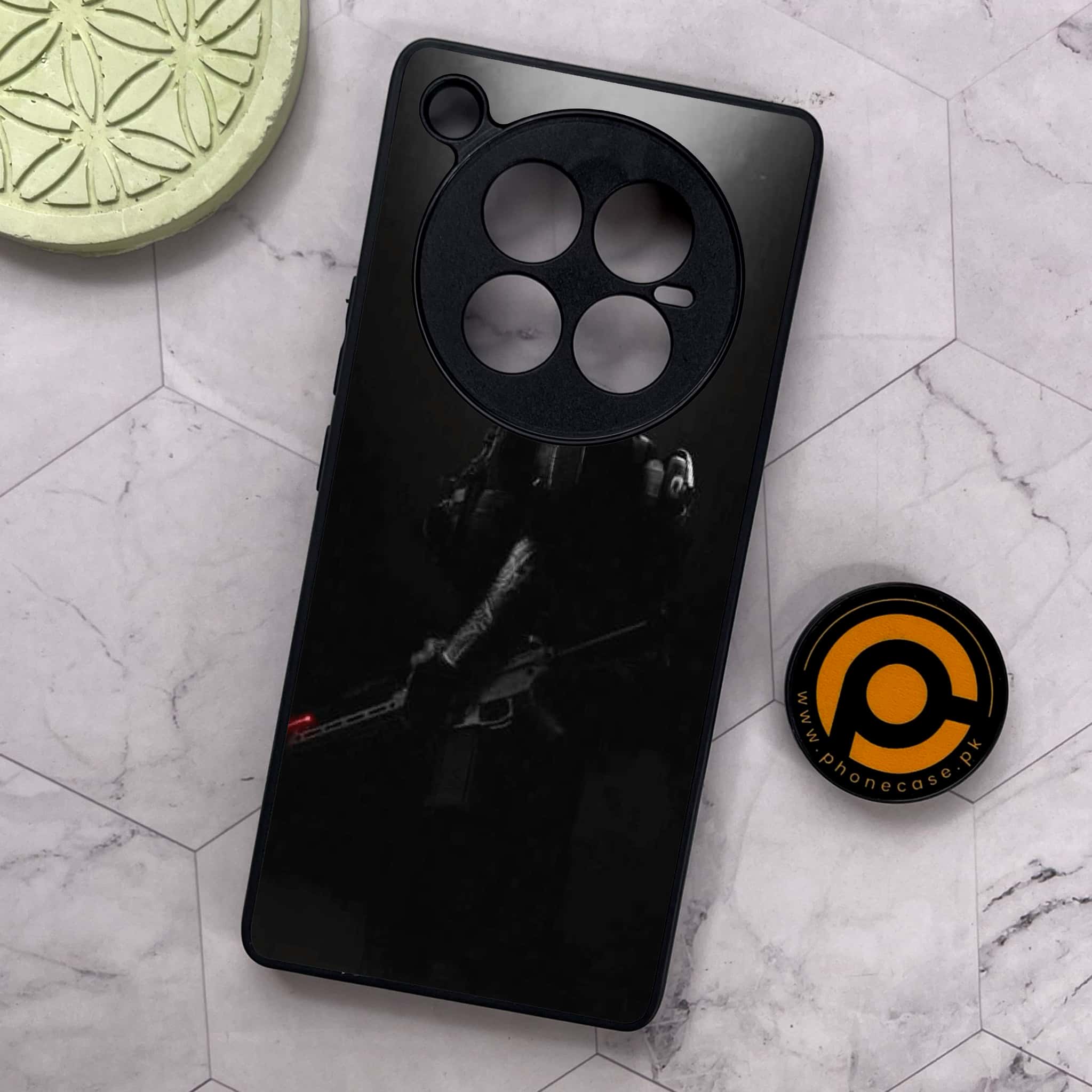Infinix Zero 40 5G - Black Art Series - Premium Metal Printed soft Bumper shock Proof Case