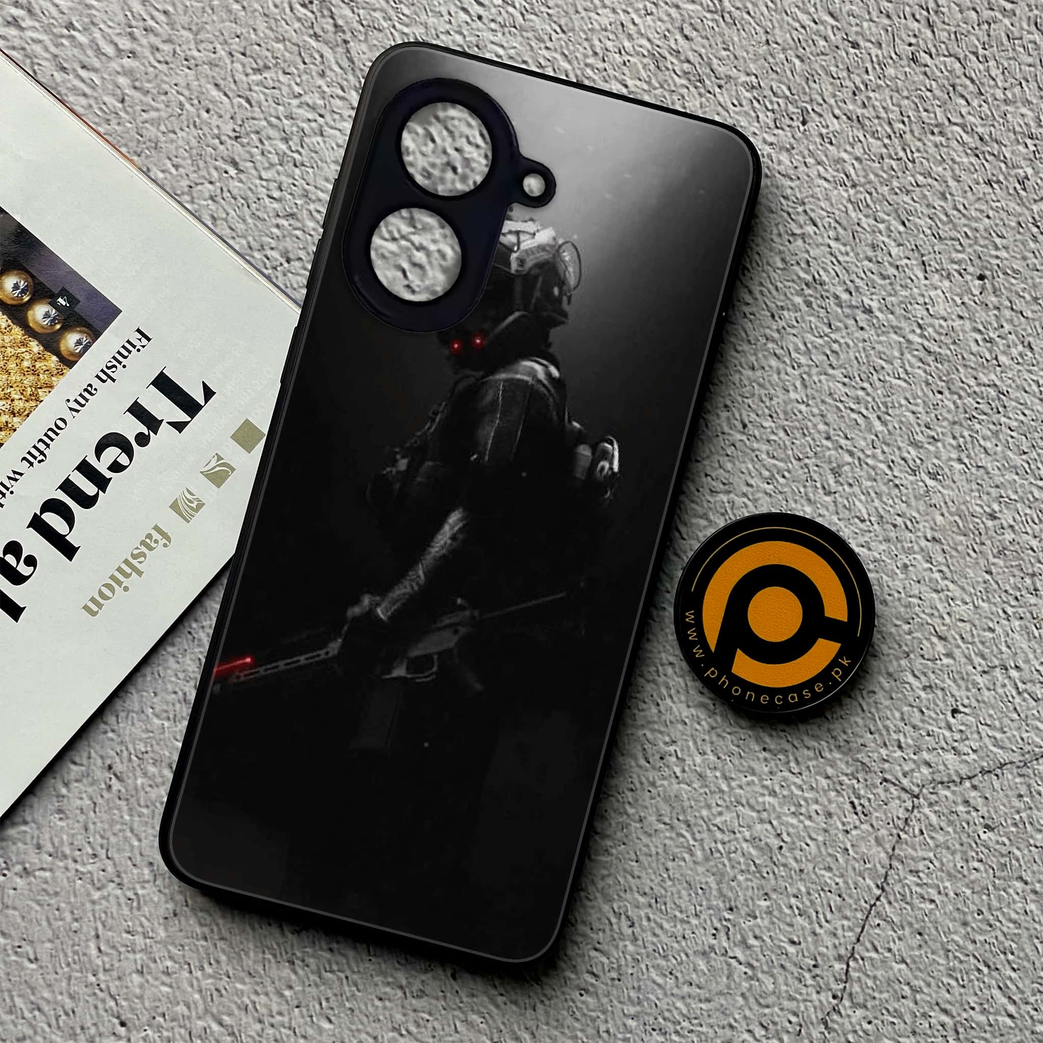 Xiaomi Redmi A5 - Black Art Series - Premium Metal Printed soft Bumper shock Proof Case