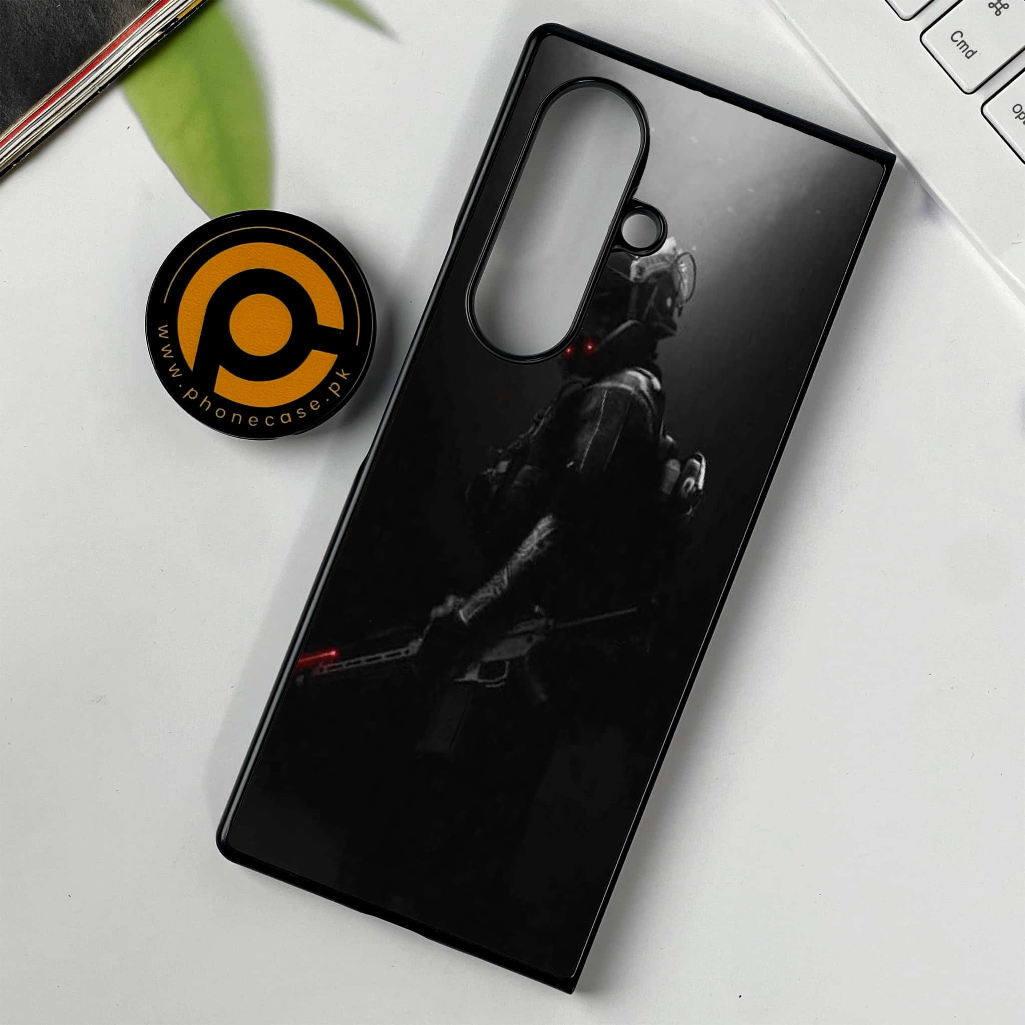 Samsung Galaxy Z Fold 7 - Black Art Series - Premium Metal Printed soft Bumper shock Proof Case