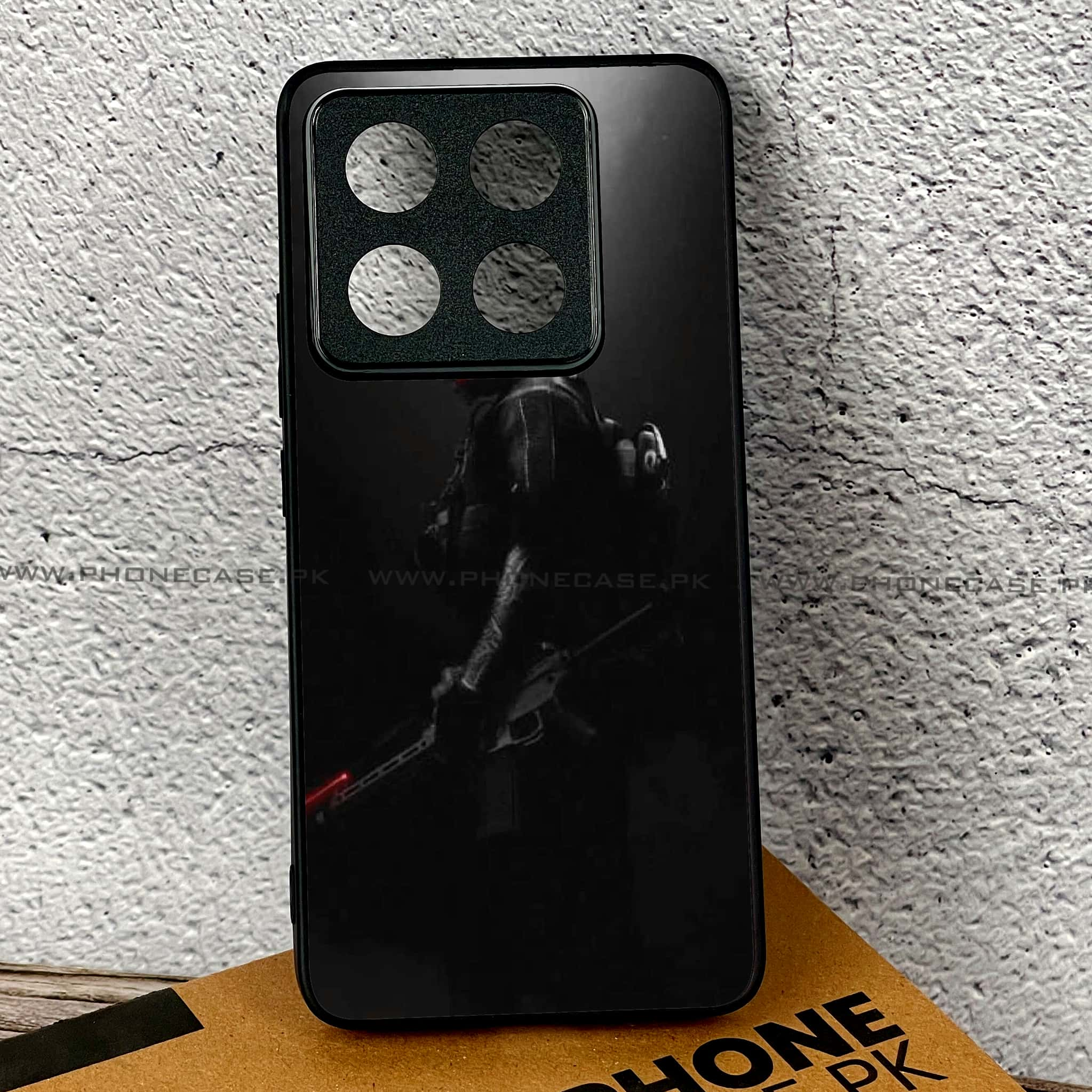 Xiaomi 14T Pro - Black Art Series - Premium Printed Glass soft Bumper shock Proof Case