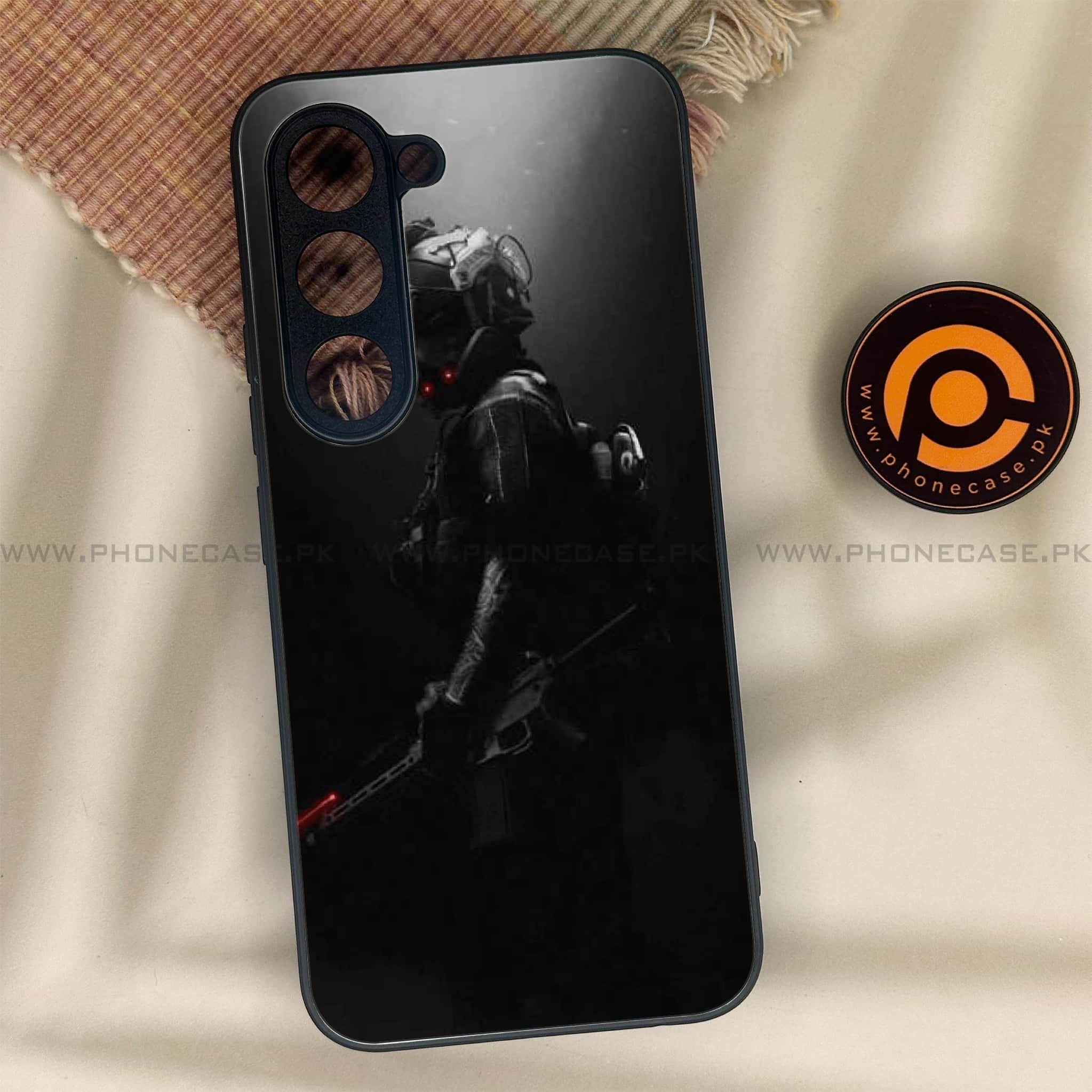 Tecno Spark 40 Pro - Black Art Series - Premium Metal Printed soft Bumper shock Proof Case