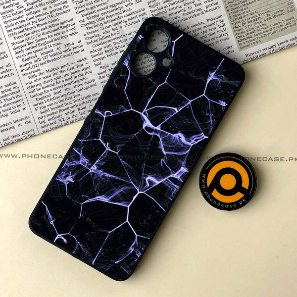 Samsung Galaxy A06  - Black Marble Design 10  - Premium Metal Printed soft Bumper shock Proof Case CS-37507