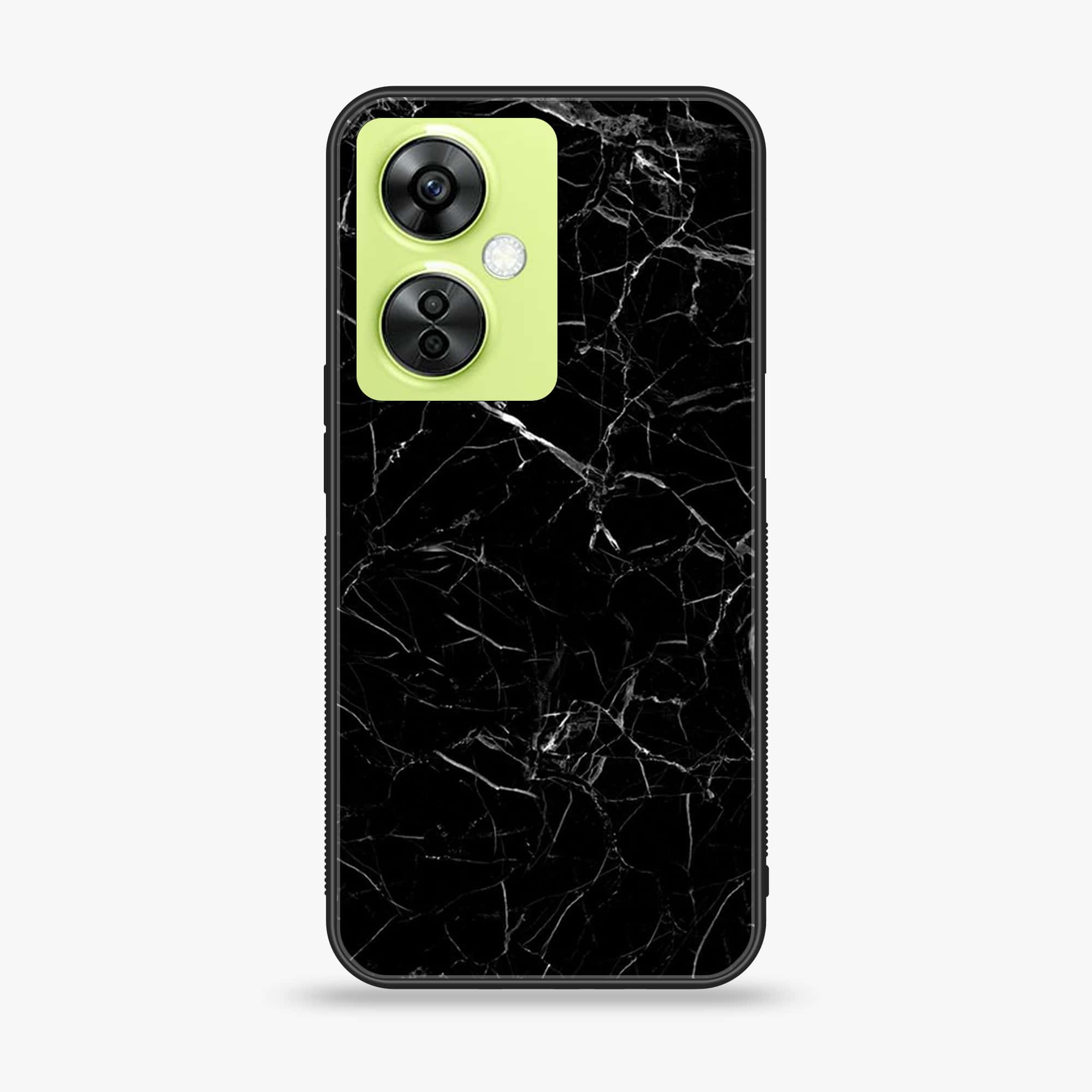 OnePlus Nord CE 3 Lite - Black Marble Series - Premium Printed soft Bumper shock Proof Case