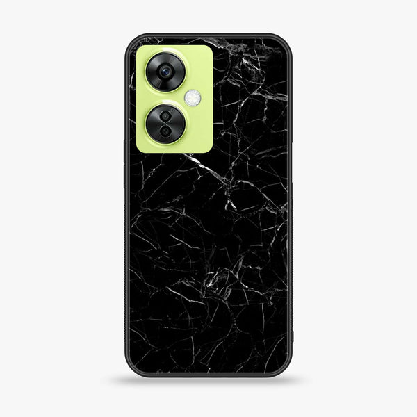 OnePlus Nord CE 3 Lite - Black Marble Series - Premium Printed soft Bumper shock Proof Case