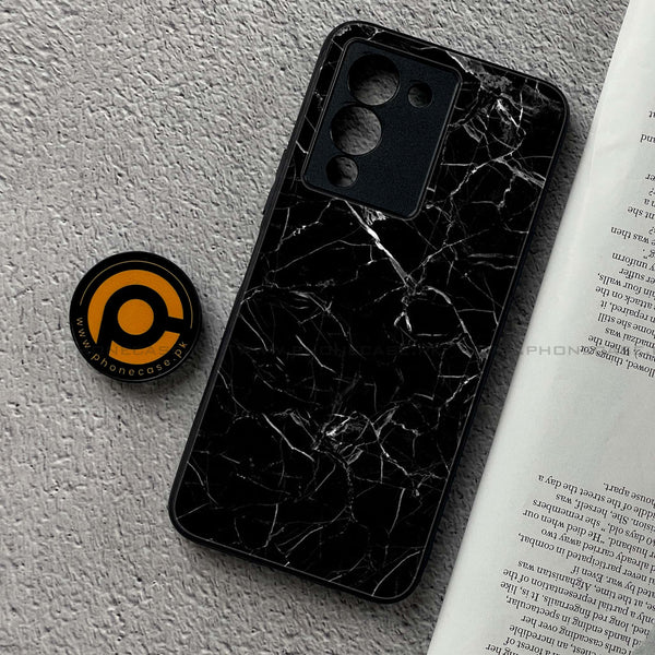 Infinix Note 12 G96 Black Marble Design 1  Premium Printed Glass soft Bumper shock Proof Case  CS-23978