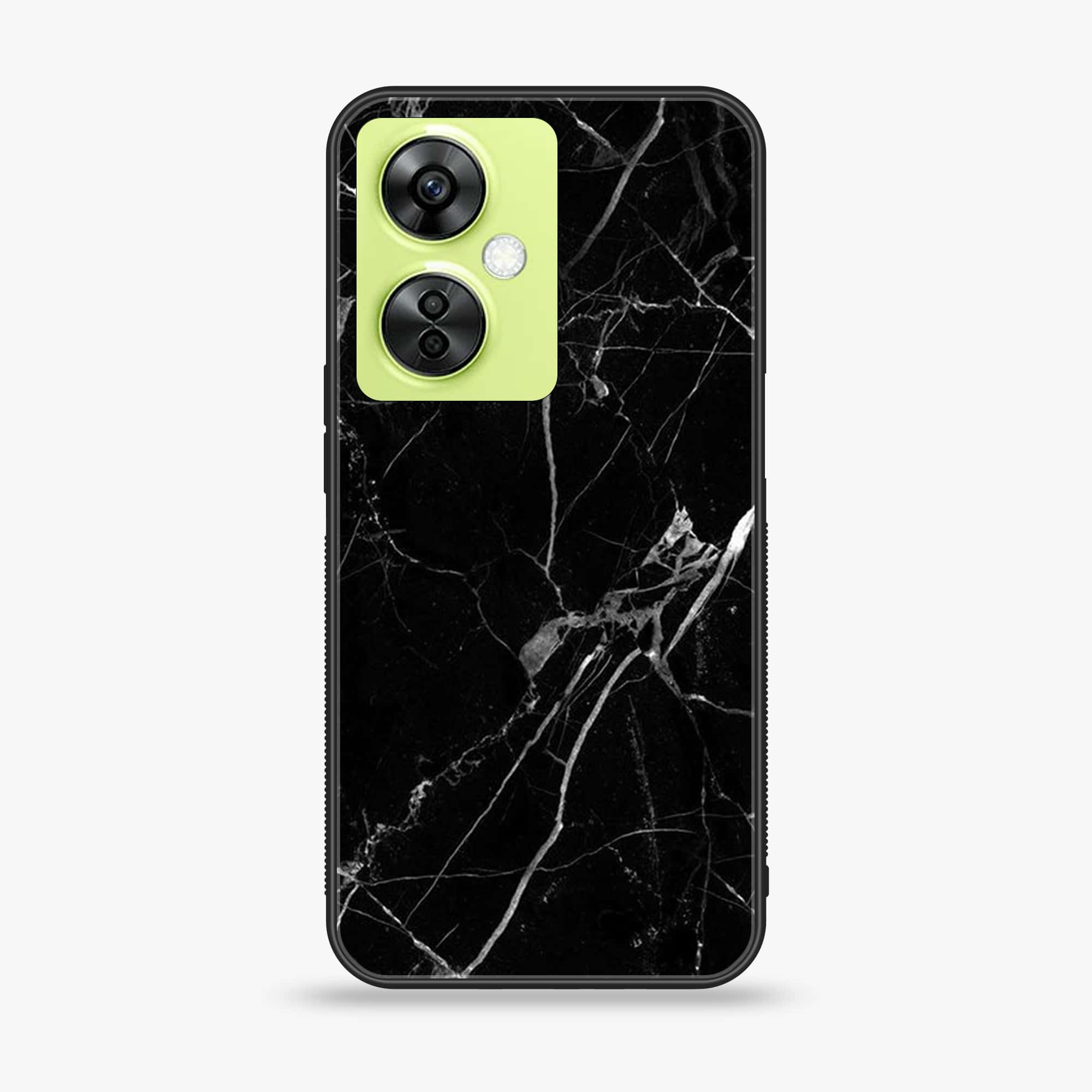 OnePlus Nord CE 3 Lite - Black Marble Series - Premium Printed soft Bumper shock Proof Case