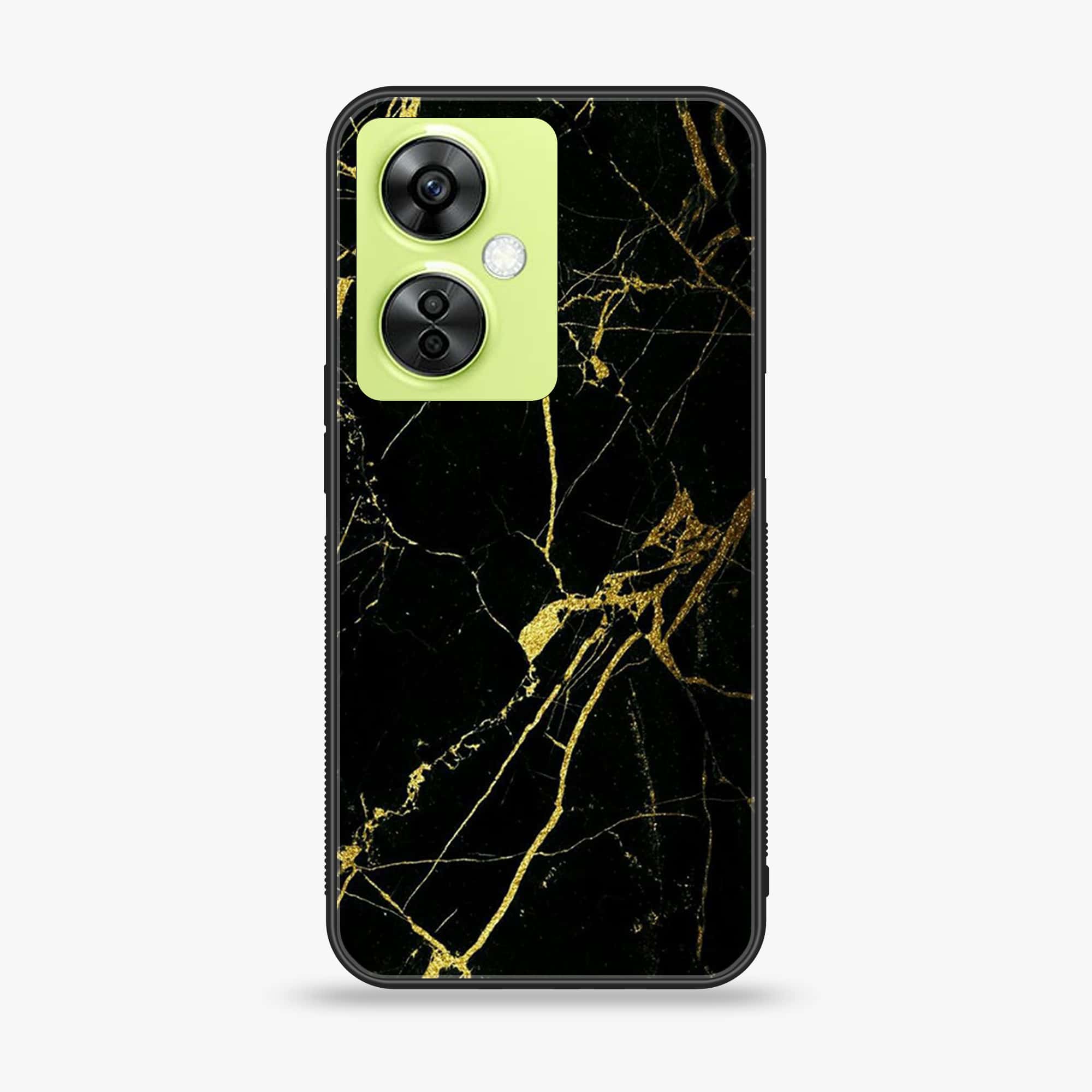 OnePlus Nord CE 3 Lite - Black Marble Series - Premium Printed soft Bumper shock Proof Case