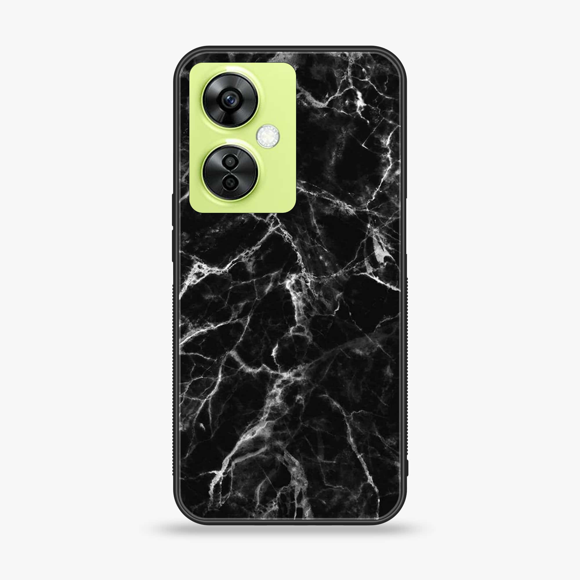 OnePlus Nord CE 3 Lite - Black Marble Series - Premium Printed soft Bumper shock Proof Case