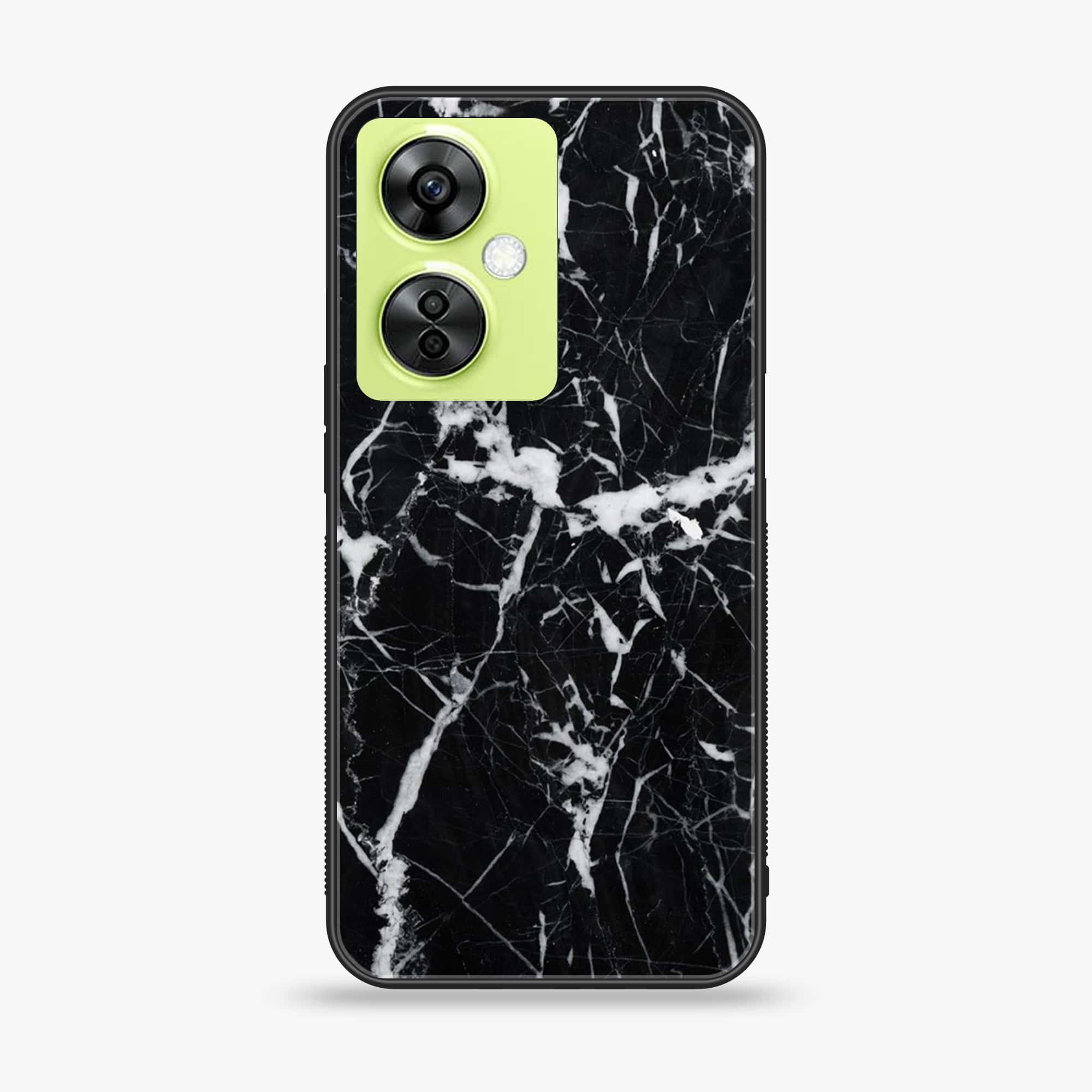 OnePlus Nord CE 3 Lite - Black Marble Series - Premium Printed soft Bumper shock Proof Case