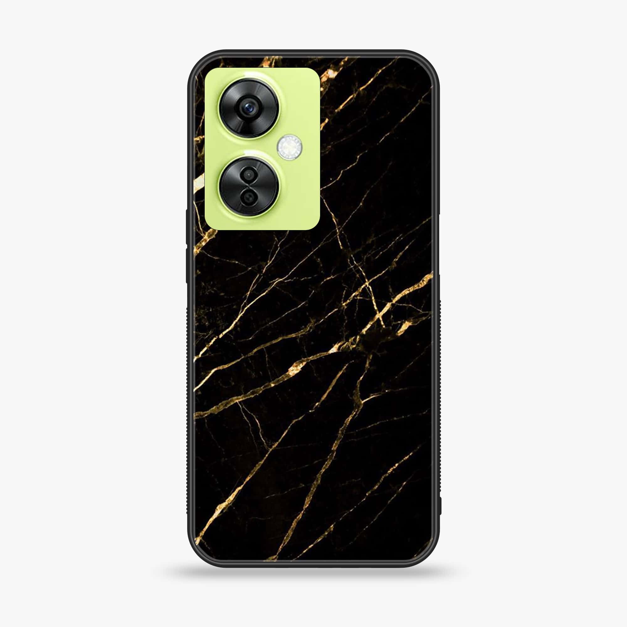OnePlus Nord CE 3 Lite - Black Marble Series - Premium Printed soft Bumper shock Proof Case