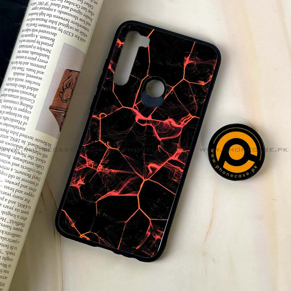 Redmi Note 8 - Black Marble Series Design 8 - Premium Printed Glass soft Bumper shock Proof Case CS-23798