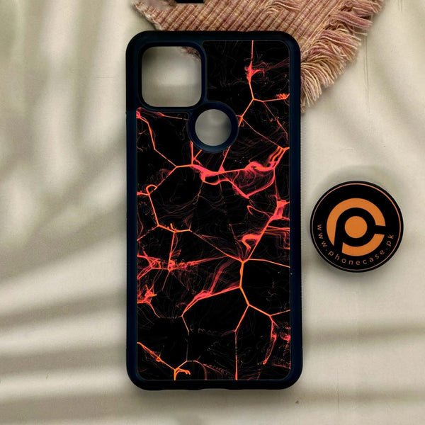 Google Pixel 4a 5G - Black Marble Design 8 - Premium Metal Printed Soft Bumper Shock Proof Case