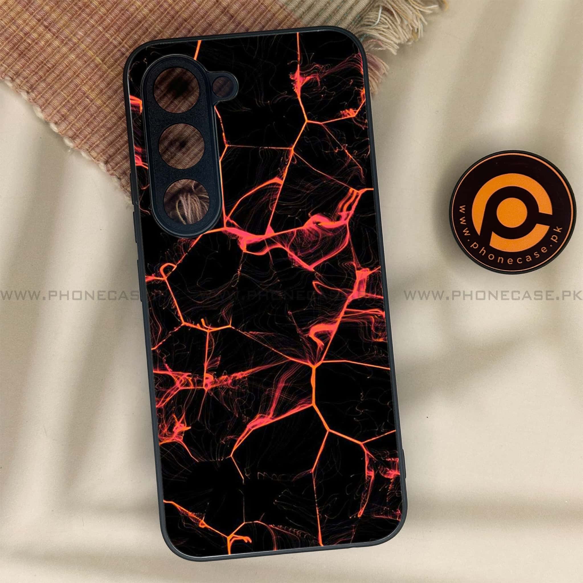 Tecno Spark 40 Pro - Black Marble Series - Premium Metal Printed soft Bumper shock Proof Case