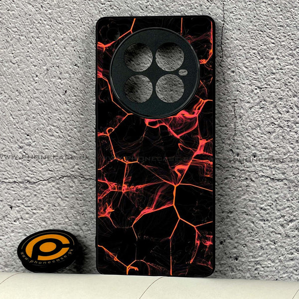 Infinix Zero 40 - Black Marble  Design 8  - Premium Metal Printed soft Bumper shock Proof Case CS-31928