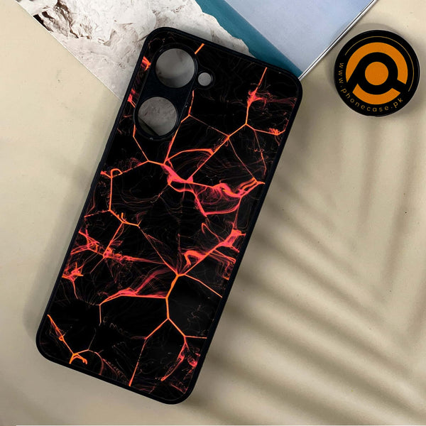 Vivo Y18 - Black Marble Design 8 - Premium Printed Metal soft Bumper shock Proof Case CS-10369