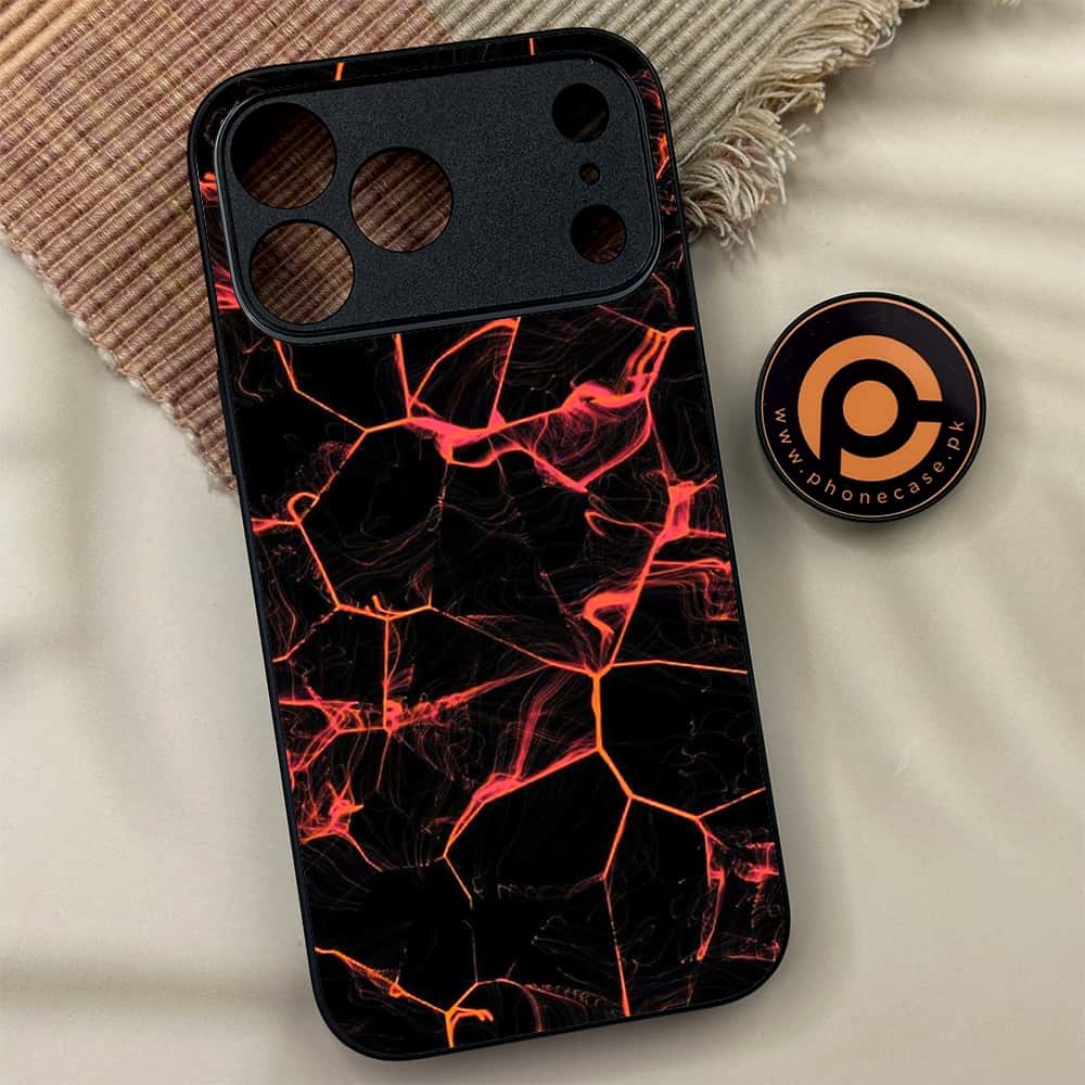 iPhone 17 Pro Max - Black Marble Series - Premium Metal Printed soft Bumper shock Proof Case
