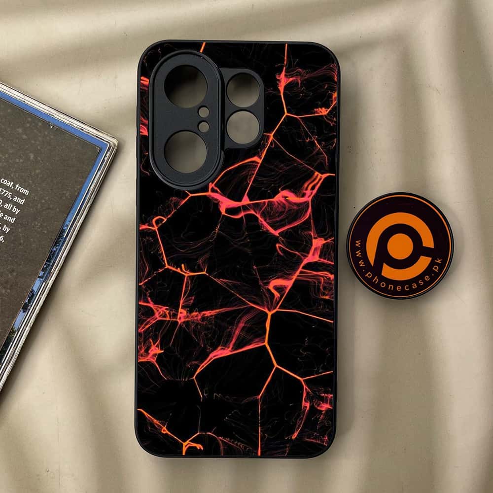 Vivo X200 FE - Black Marble Series - Premium Metal Printed soft Bumper Shock Proof Case