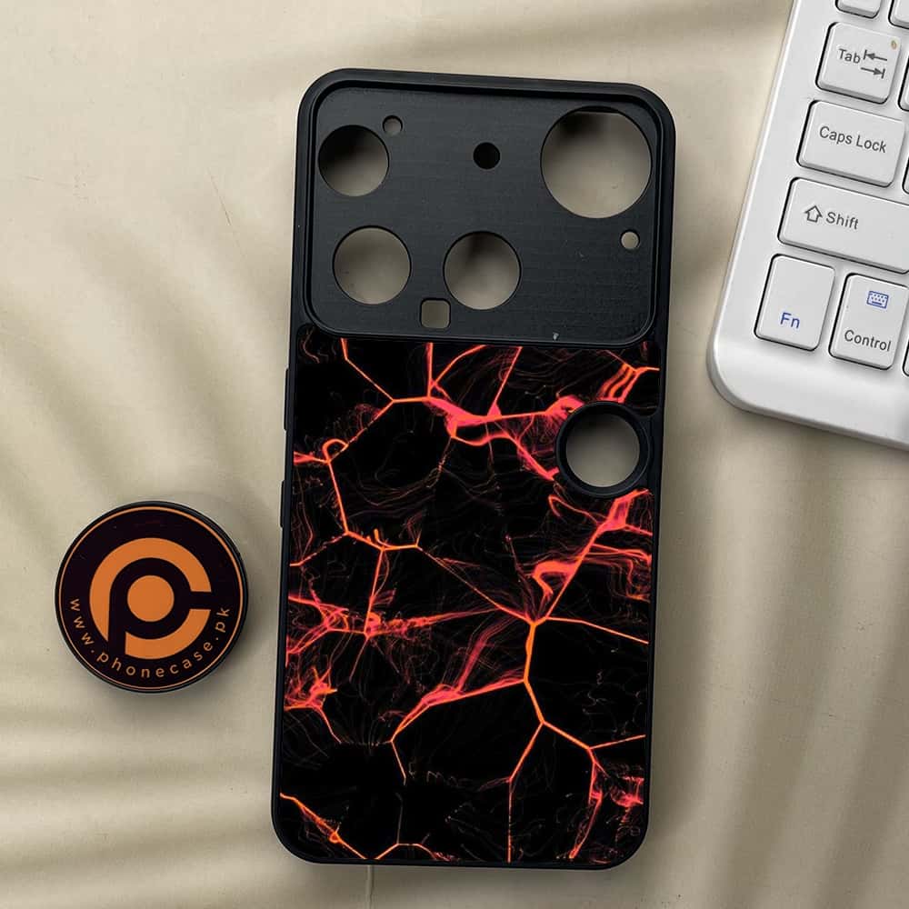 Nothing Phone 3 - Black Marble Series - Premium Metal  Printed soft Bumper shock Proof Case
