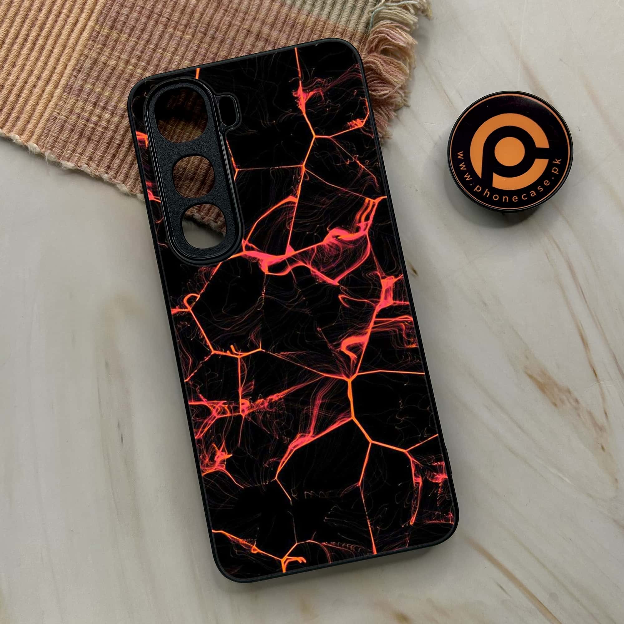 Vivo Y400 - Black Marble Series - Premium Metal Printed soft Bumper shock Proof Case