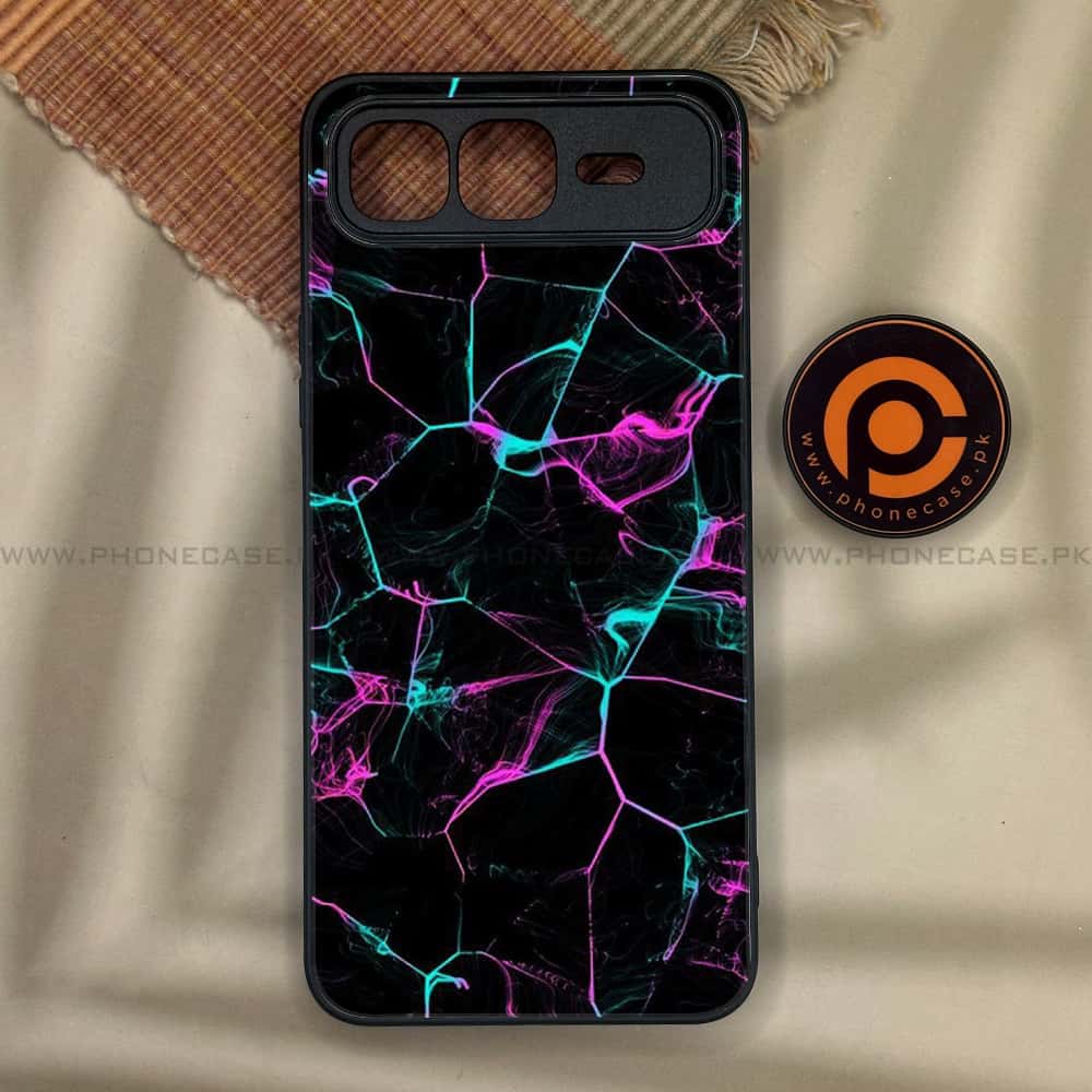 Infinix Smart 10 Plus - Black Marble Series - Premium Metal Printed soft Bumper shock Proof Case