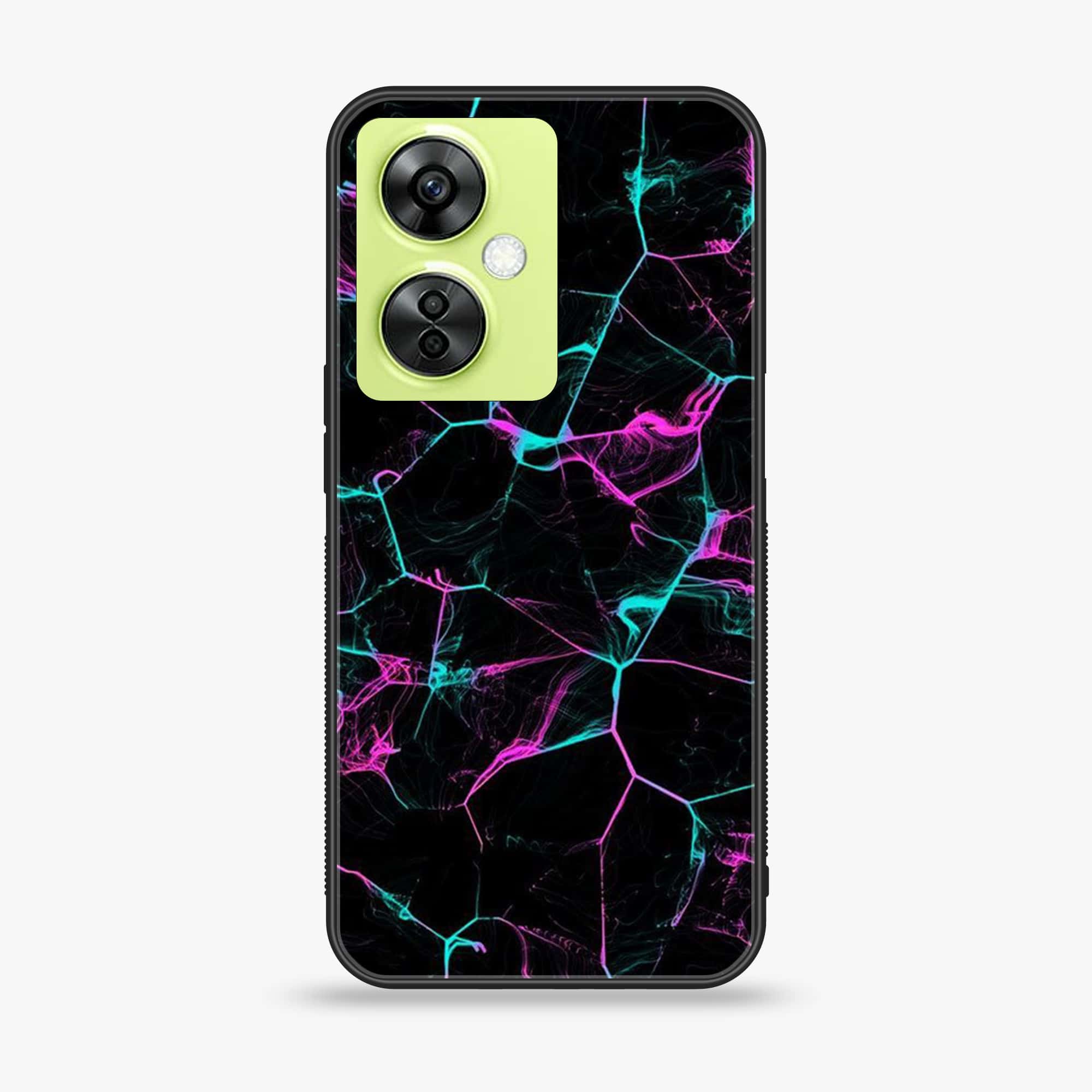 OnePlus Nord CE 3 Lite - Black Marble Series - Premium Printed soft Bumper shock Proof Case