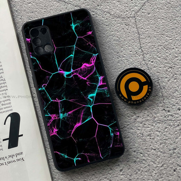 Samsung Galaxy A31 - Black Marble  Design 9 - Premium Metal Printed soft Bumper shock Proof Case CS-30642