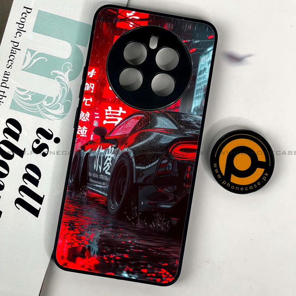 Realme 12 - Tokyo Dark Night Racing Car - Premium Printed Glass soft Bumper Shock Proof Case