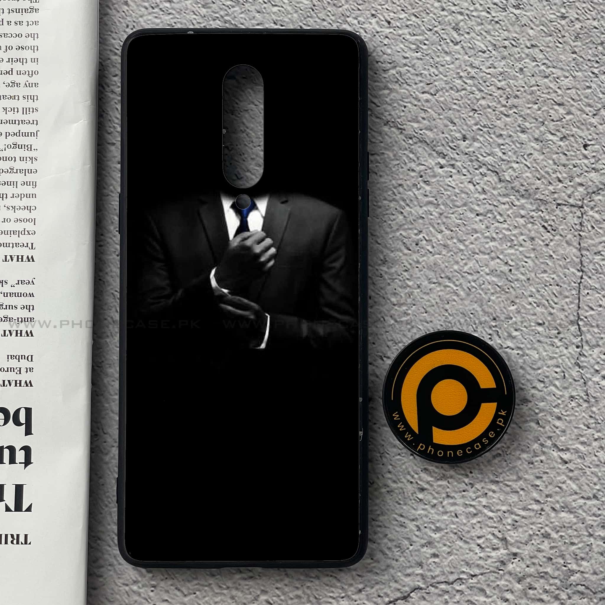 OnePlus 8 - Black Art Series - Premium Printed Glass soft Bumper shock Proof Case
