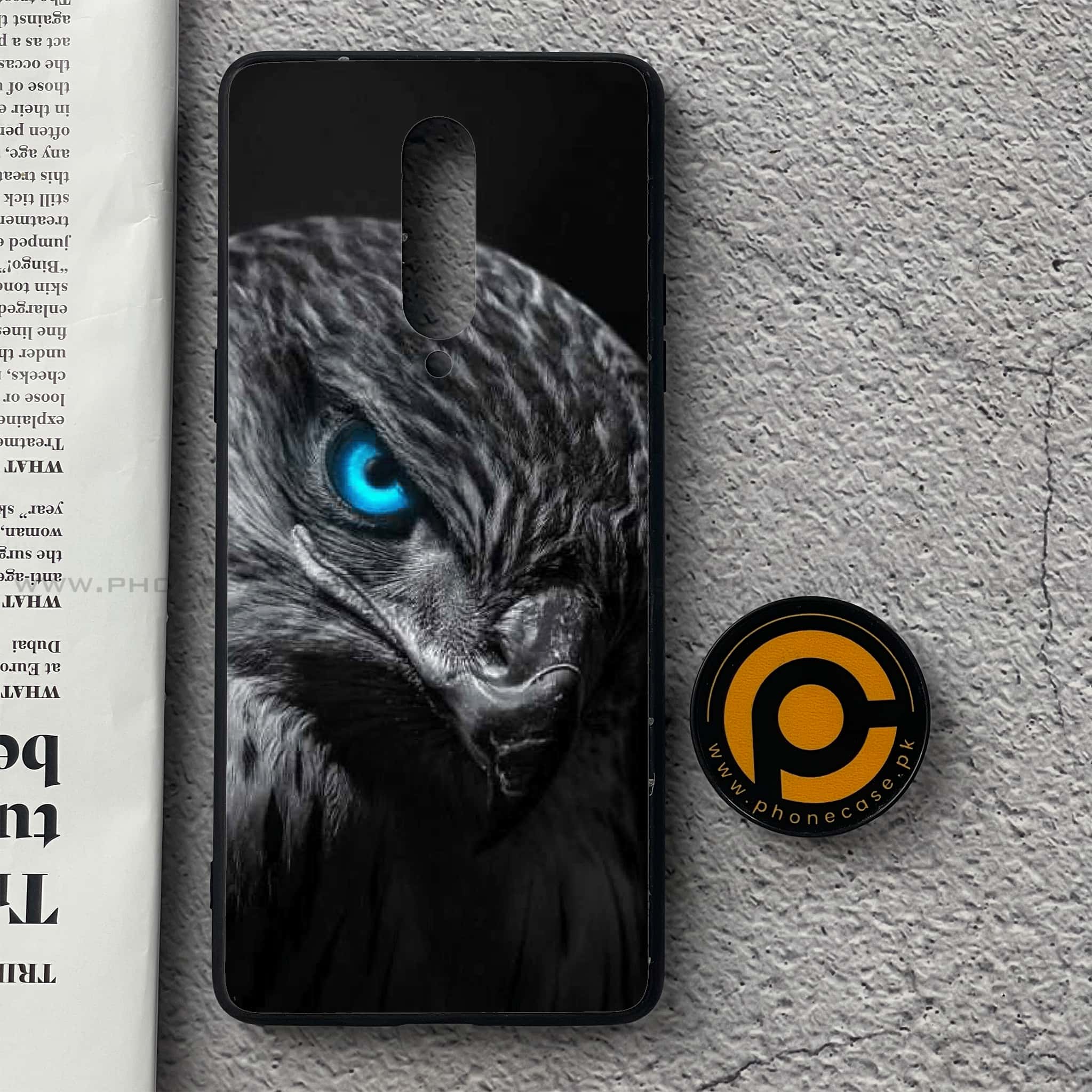 OnePlus 8 - Black Art Series - Premium Printed Glass soft Bumper shock Proof Case