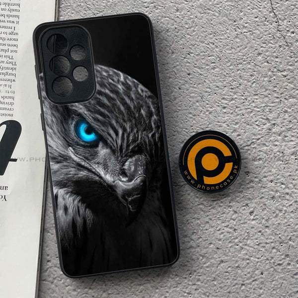 Samsung Galaxy A33 - Black Art Design 2- Premium Printed Glass soft Bumper shock Proof Case CS-45971