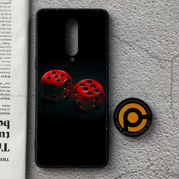OnePlus 8 - Black Art Design 3- Premium Printed Glass soft Bumper shock Proof Case CS-45377