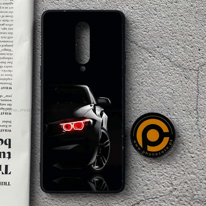 OnePlus 8 - Black Art Design 6- Premium Printed Glass soft Bumper shock Proof Case CS-46749