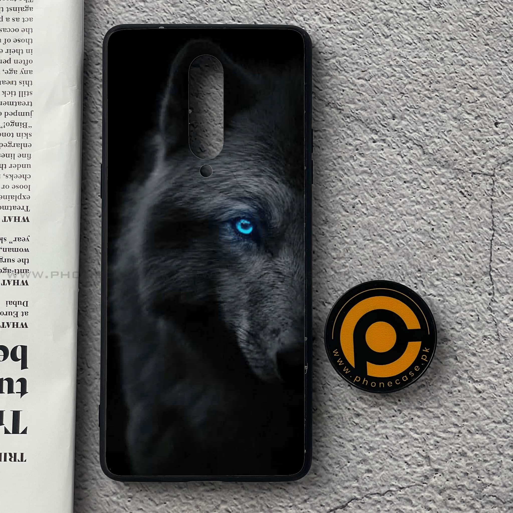 OnePlus 8 - Black Art Series - Premium Printed Glass soft Bumper shock Proof Case