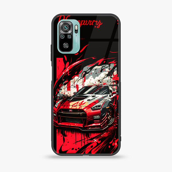 Xiaomi Redmi 10 - Godzilla Racing Car - Premium Printed Glass soft Bumper Shock Proof Case