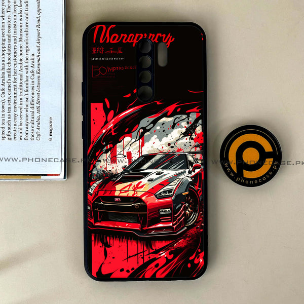 Xiaomi Redmi 9 - Godzilla Racing Car - Premium Printed Glass soft Bumper Shock Proof Case