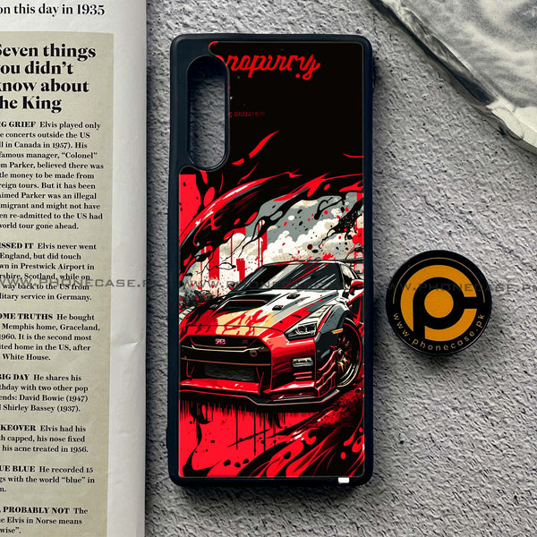 LG G9 - Godzilla Racing Car - Premium Metal Printed soft Bumper shock Proof Case
