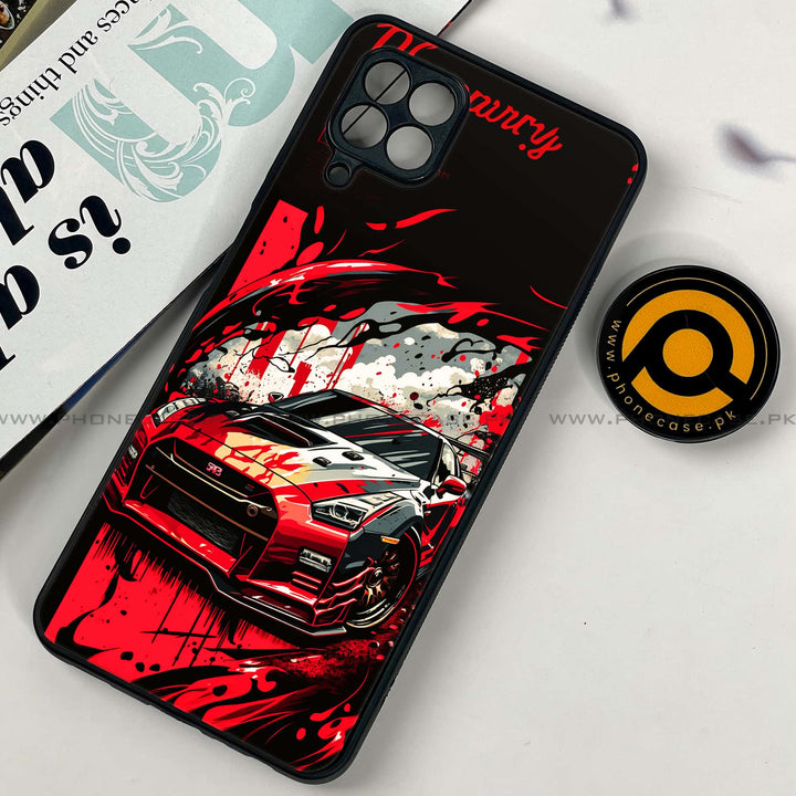 Samsung Galaxy A22 - Godzilla Racing Car - Premium Printed Glass soft Bumper shock Proof Case