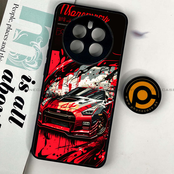 Realme 12 - Godzilla Racing Car - Premium Printed Glass soft Bumper Shock Proof Case