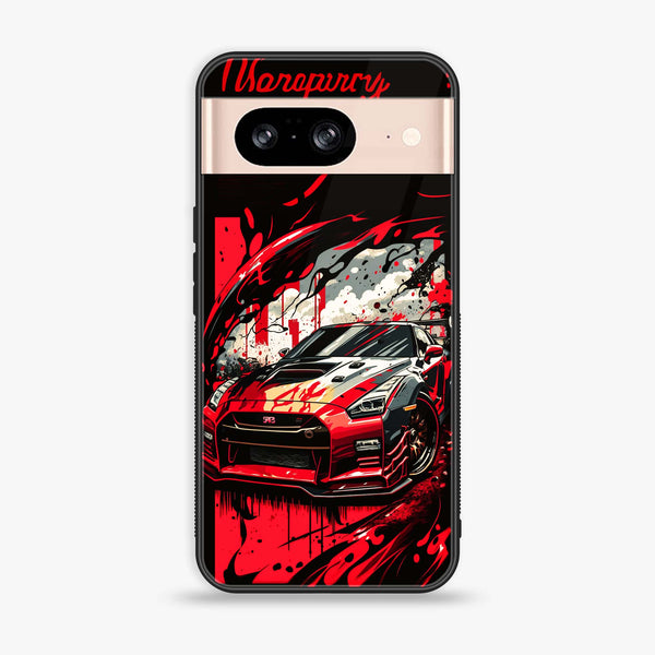 Google Pixel 8 - Godzilla Racing Car - Premium Printed Glass soft Bumper Shock Proof Case