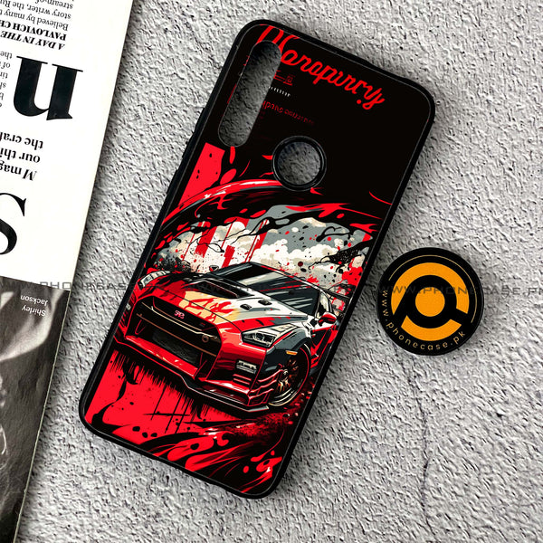 Huawei Y9 Prime (2019) - Godzilla Racing Car - Premium Printed Glass soft Bumper Shock Proof Case