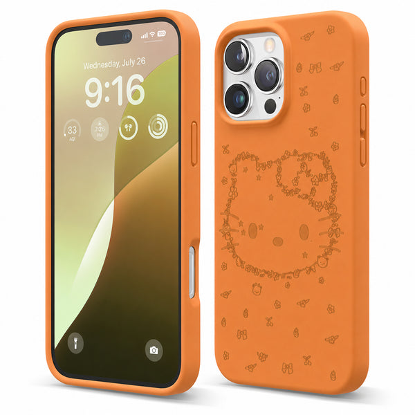 iPhone 12 Pro Max - Cute Bloomi Soft Touch Liquid Silicone Case for Girls