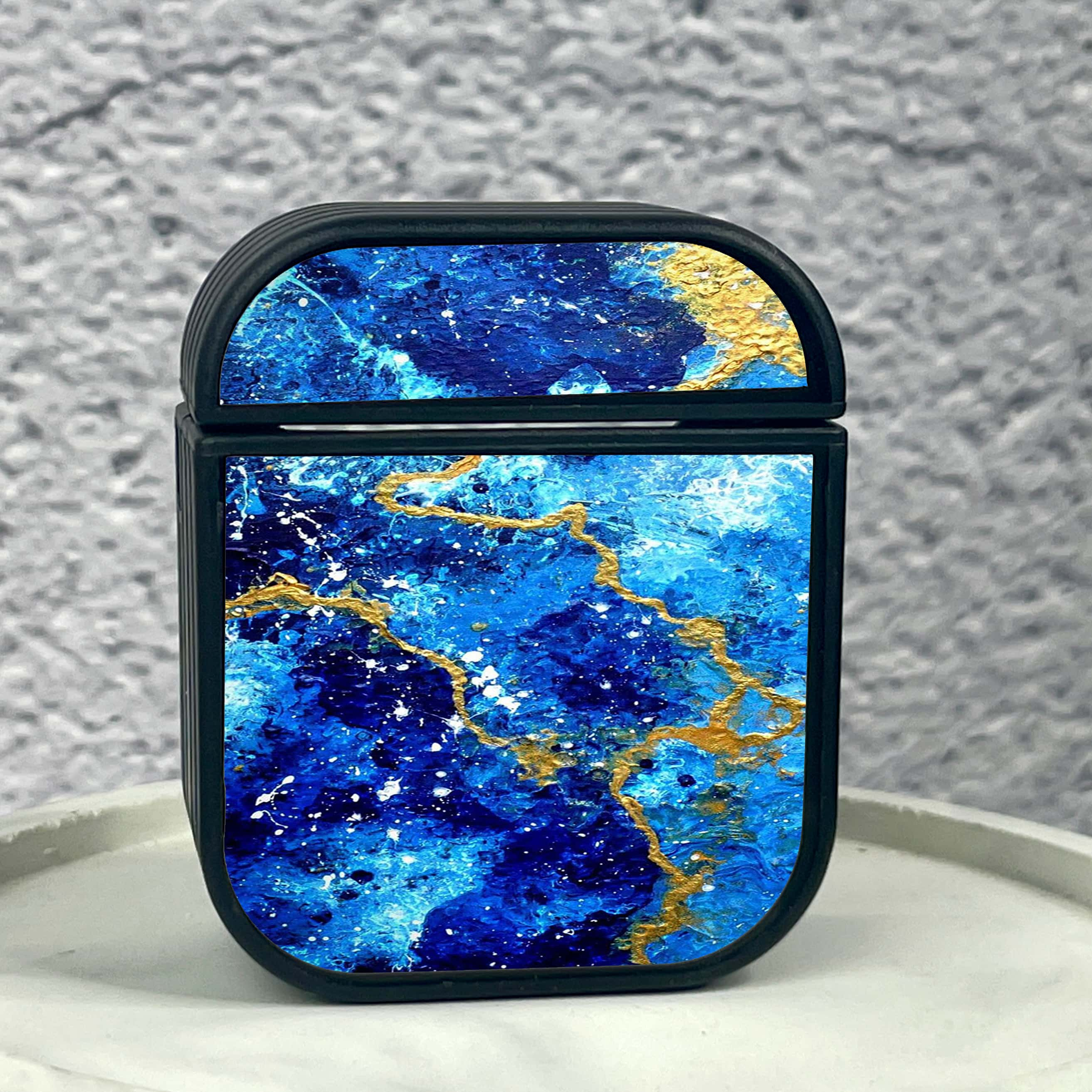 Apple Airpods 1/2 Case - Blue Marble 2.0 Series - Front Back Premium Print