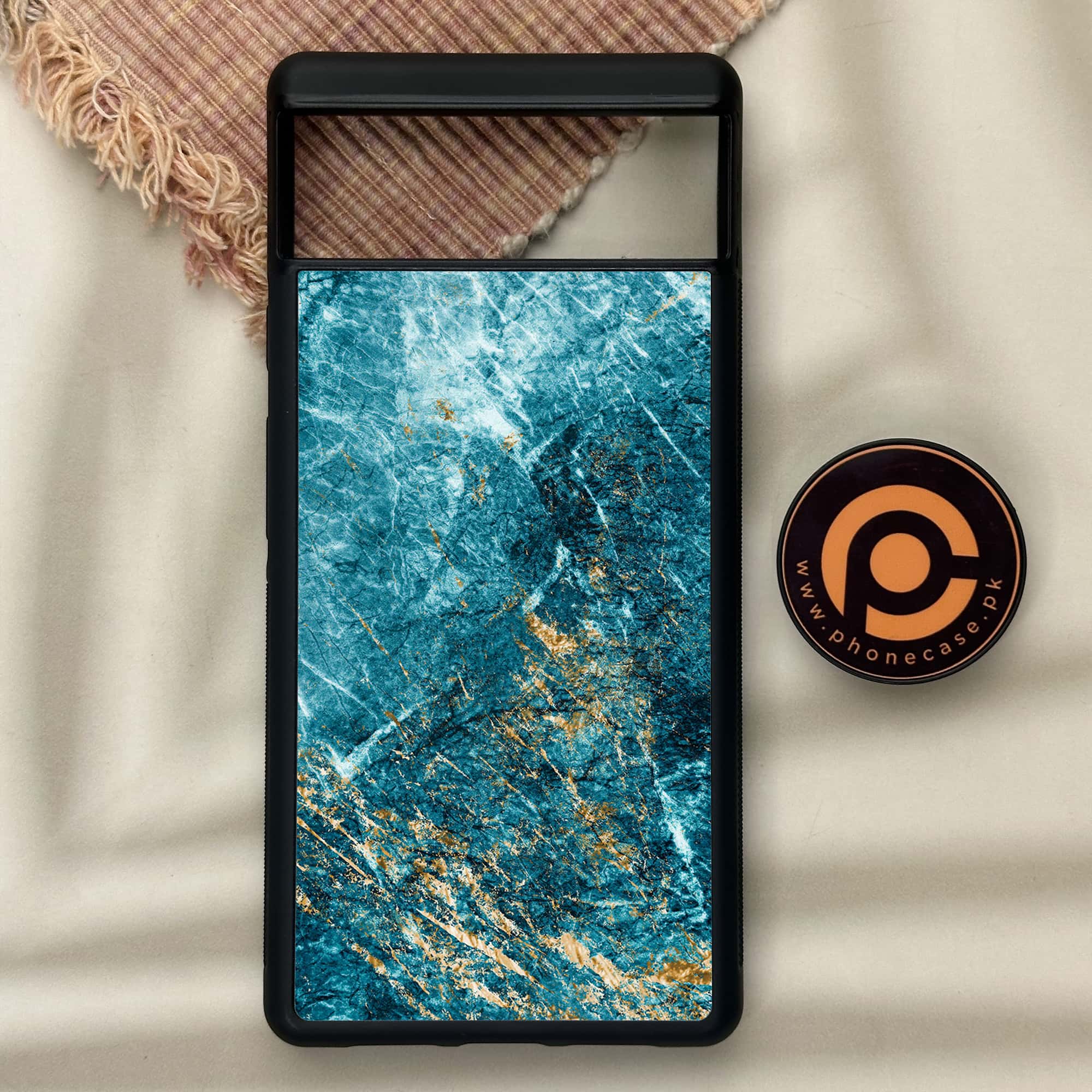 Google Pixel 6 - Blue Marble Series V 2.0 - Premium Metal Printed soft Bumper Shock Proof Case