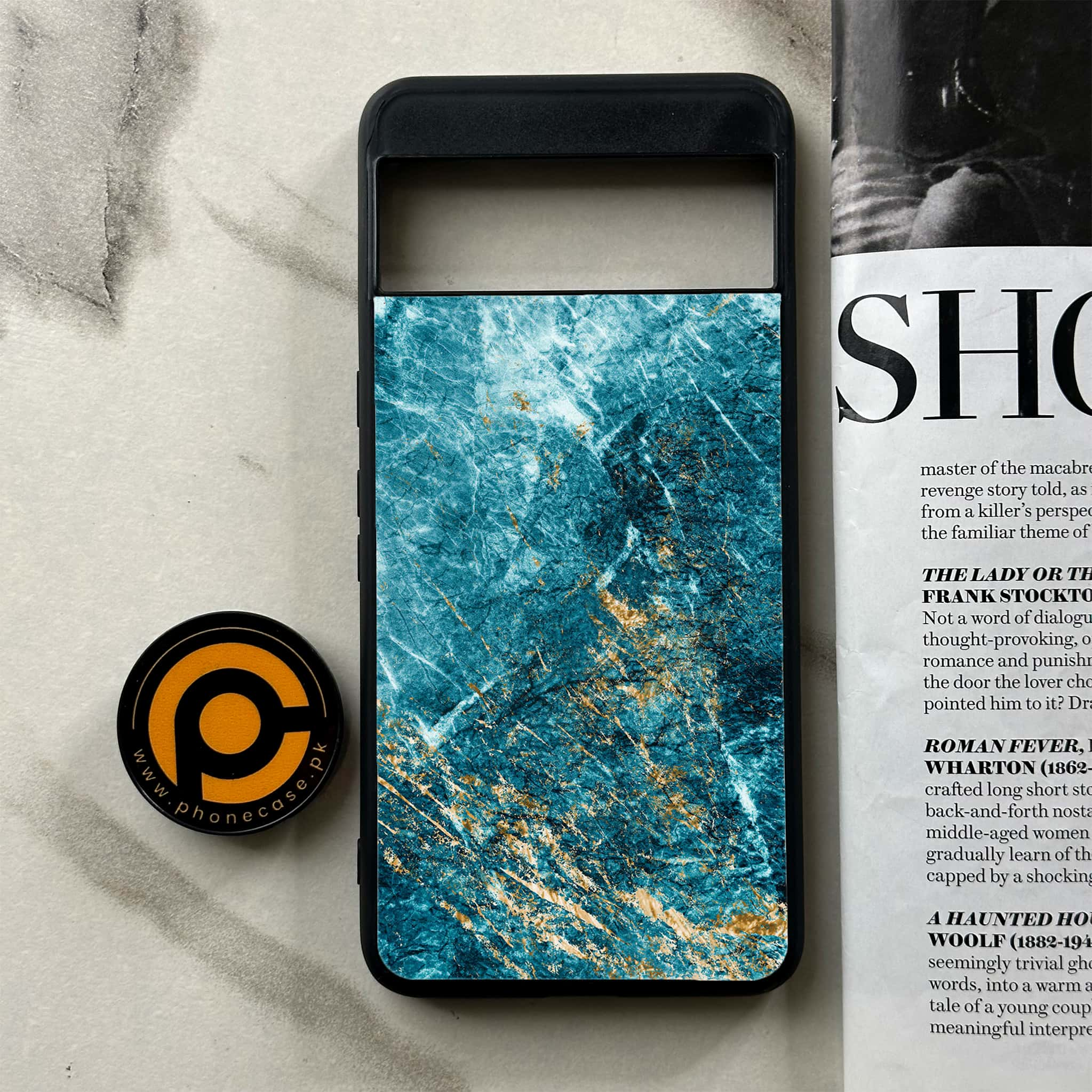 Google Pixel 8 Pro - Blue Marble Series V 2.0 - Premium Printed Glass soft Bumper shock Proof Case