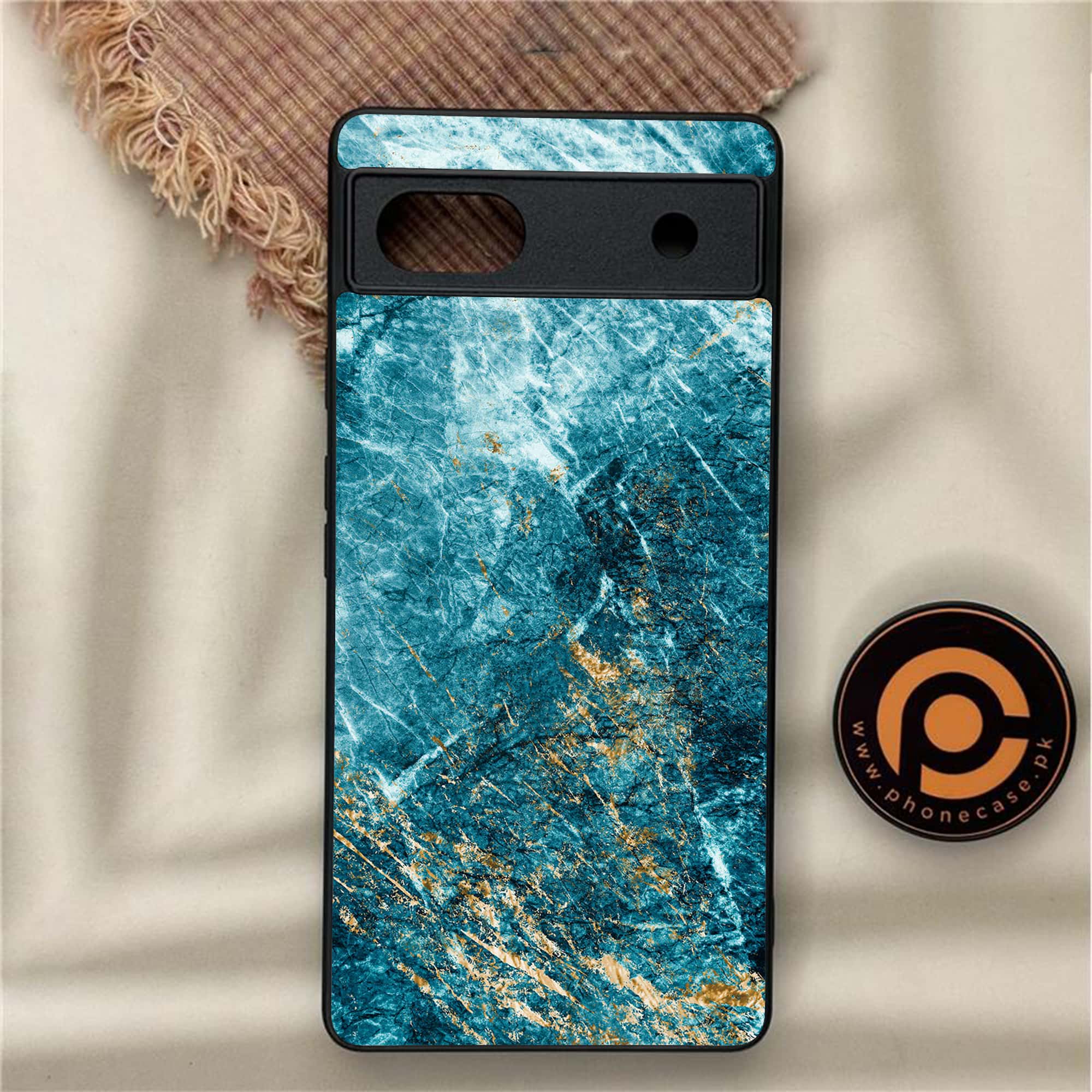 Google Pixel 6A - Blue Marble Series V 2.0 - Premium Metal Printed soft Bumper Shock Proof Case