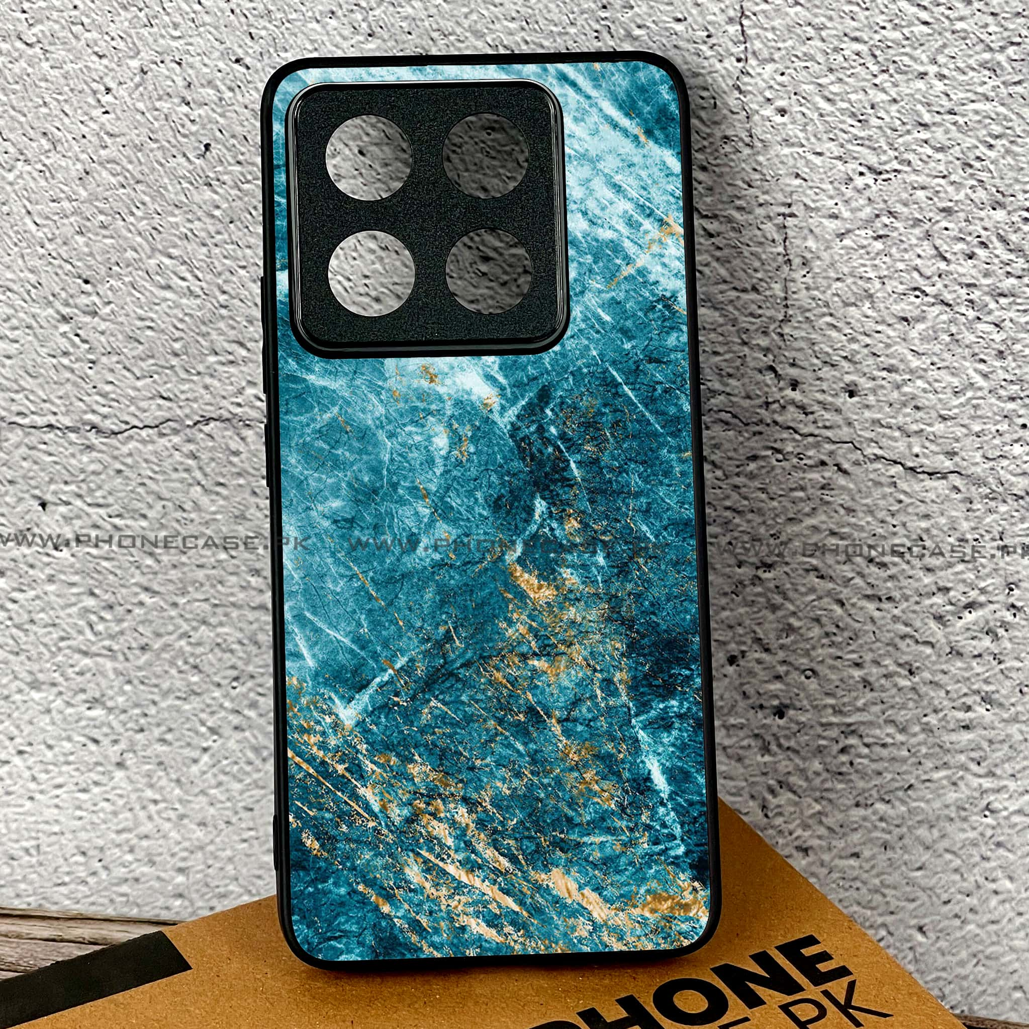 Xiaomi 14T Pro - Blue Marble 2.0 Series - Premium Printed Glass soft Bumper shock Proof Case