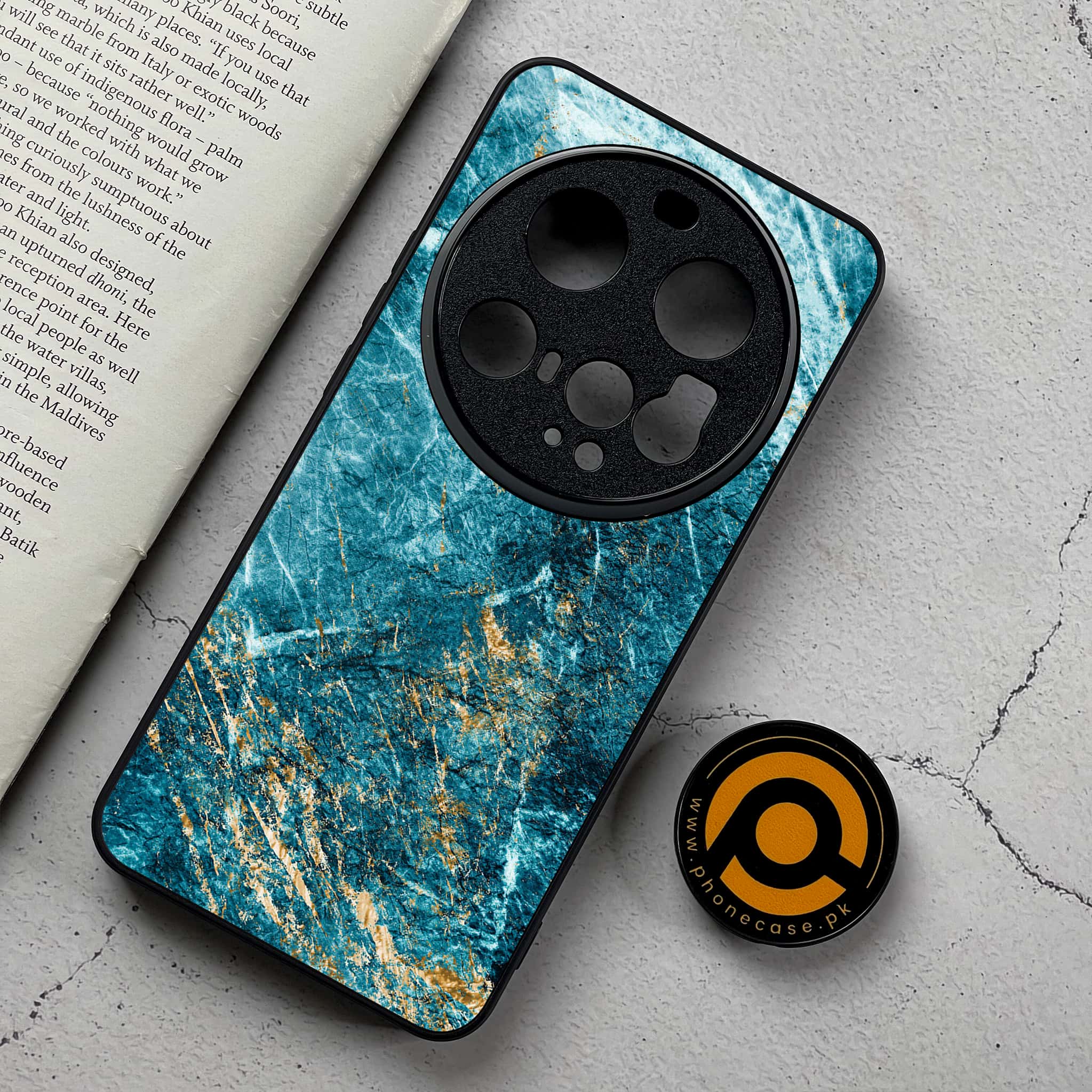 Xiaomi 15 Ultra - Blue Marble 2.0 Series - Premium Metal Printed Soft Bumper Shockproof Case